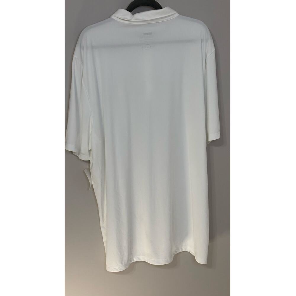 NWT Huk white polyester men's short sleeve outdoor athletic shirt, XXXL - Picture 2 of 7